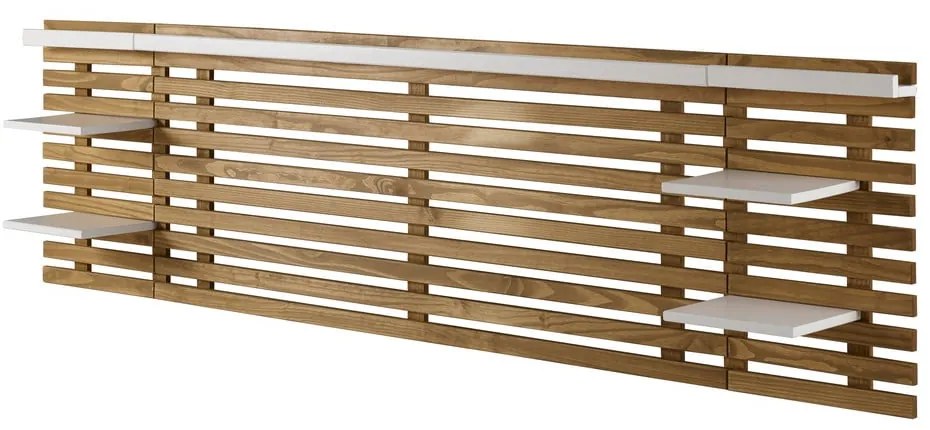 Testiera in pino bianco/naturale 240x62 cm Nidra - Marckeric