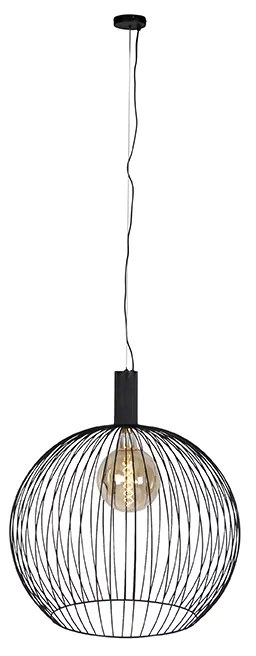 Lampada a sospensione di design rotonda nera 70 cm - Dos
