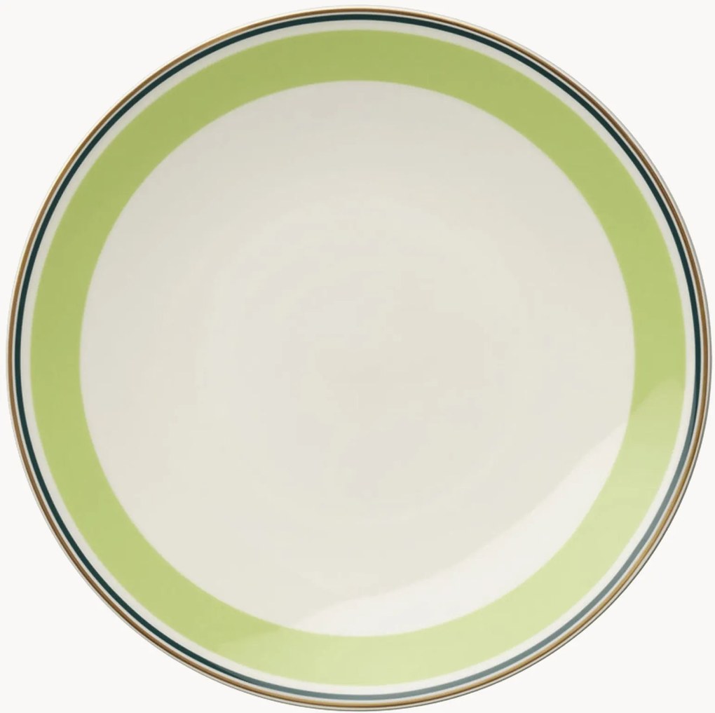 Set di 6 piatti da colazione in Fine Bone China Capri