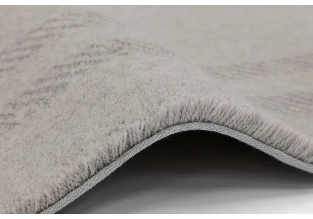 Tappeto in lana crema 200x300 cm Calisia M Grid Rim - Agnella