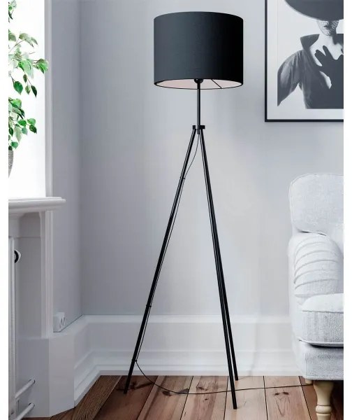 ByRydens 4100700-4000 - Lampada da terra RINA 1xE27/5W/230V nera