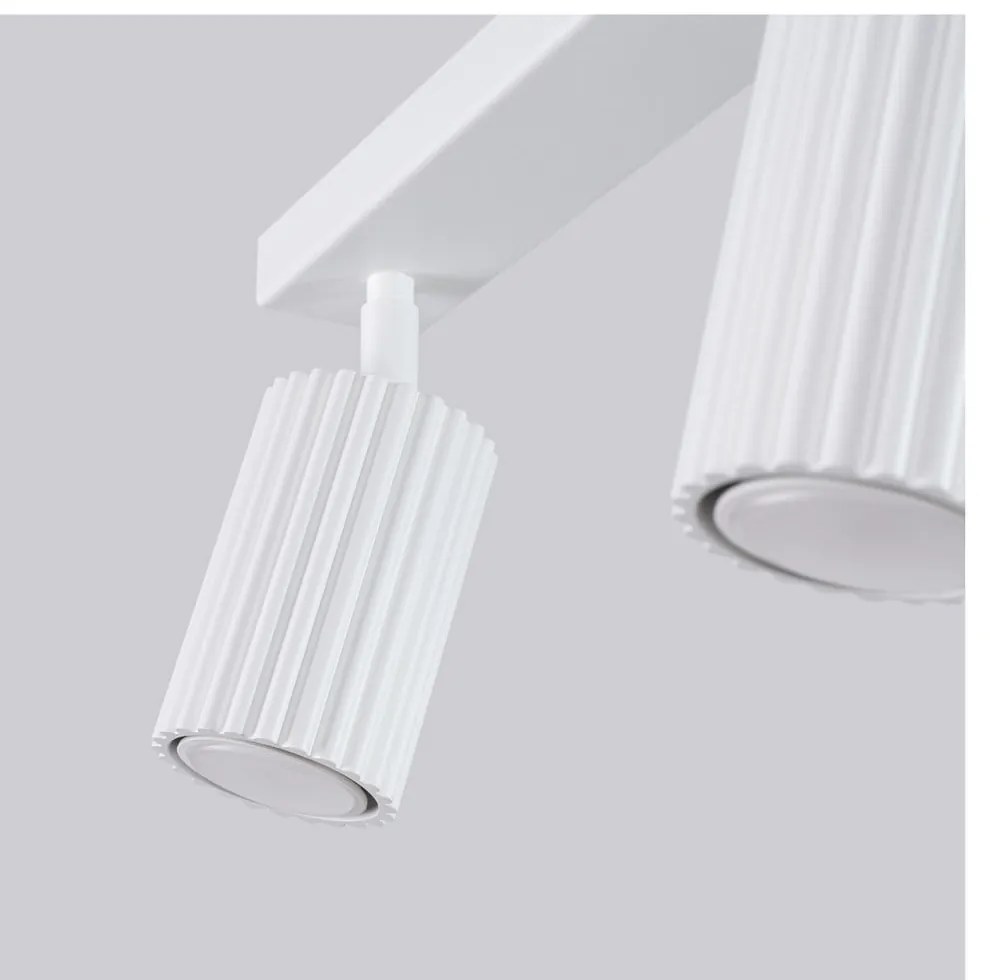 Faretto bianco 6,5x30 cm Gleam – Sollux