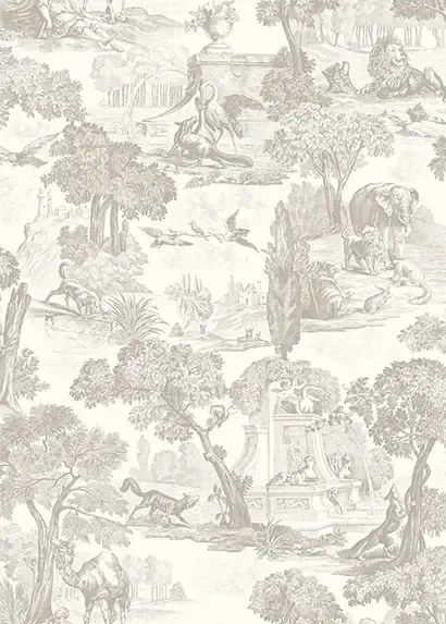 Cole & Son Carta da parati Versailles - Charcoal