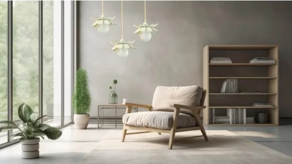 Bohemia-Design - Lampada a sospensione con cavo 1xE27/60W/230V crema
