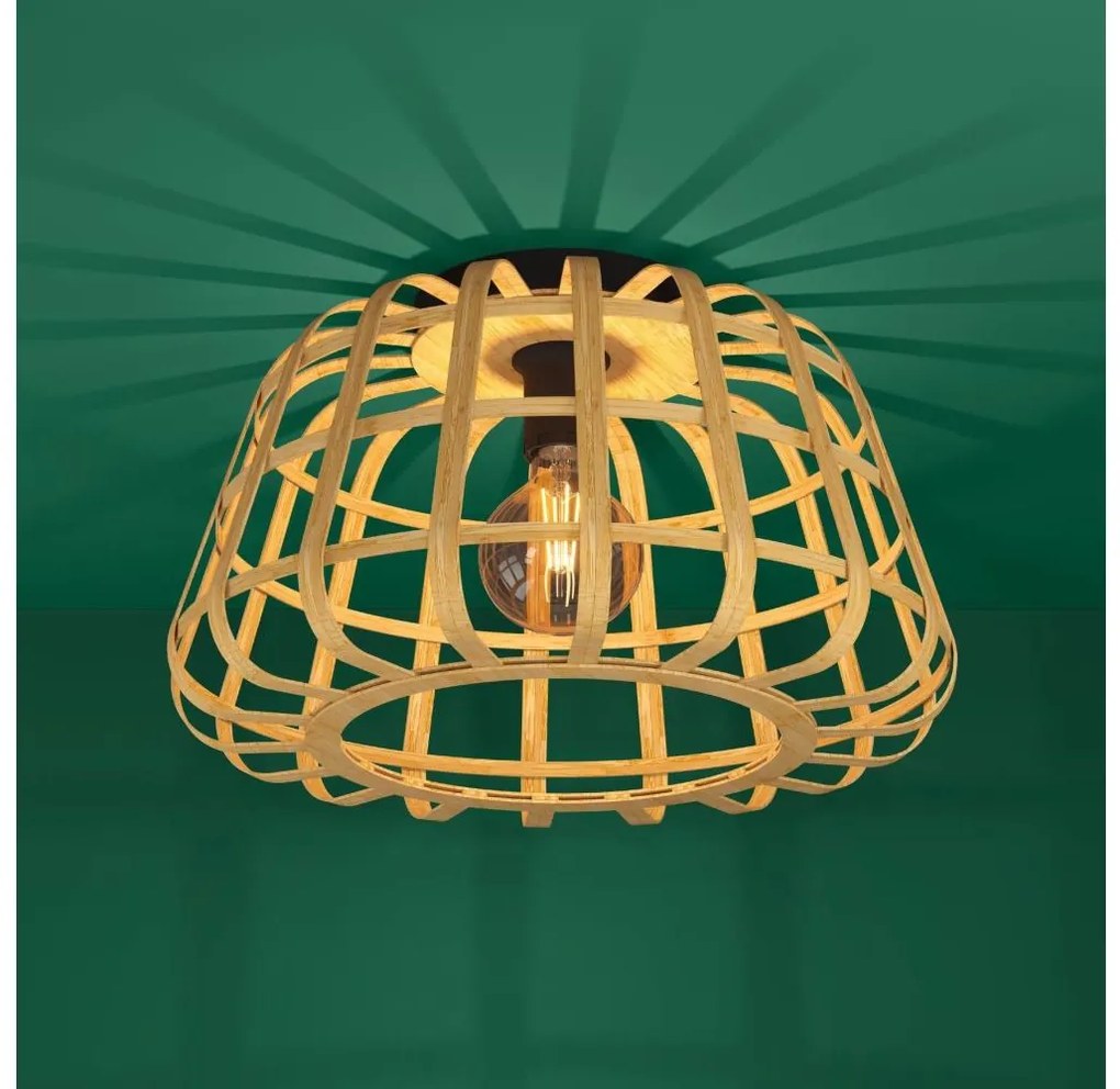Eglo 390149 - Plafoniera MONTEZUELO 1xE27/40W/230V bambù