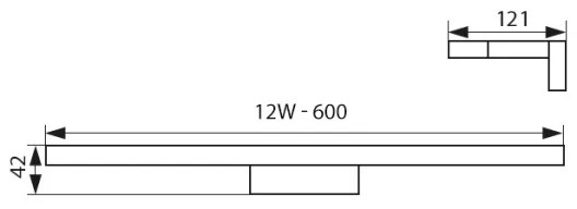 Kanlux 26681 - LED illuminazione bagno ASTEN LED/12W/230V IP44