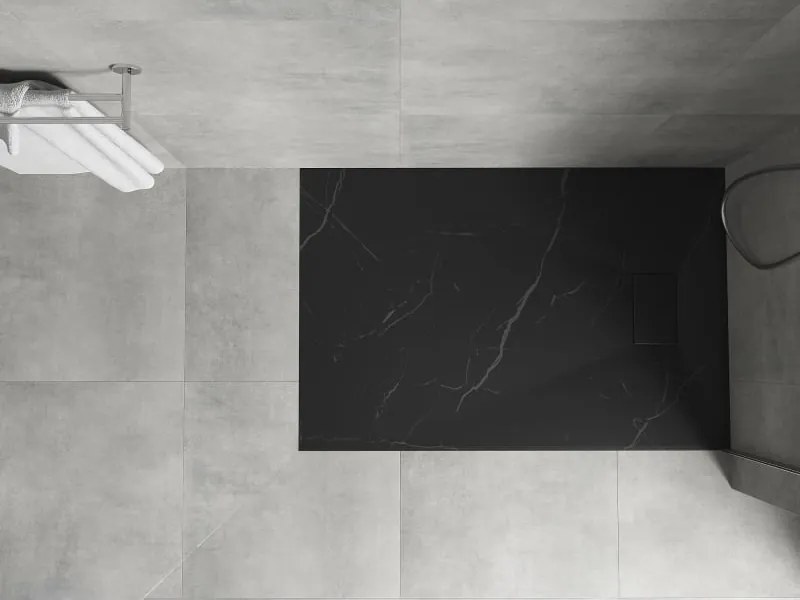 Mexen Hugo piatto doccia rettangolare SMC 120 x 90 cm, pietra nera - 42759012