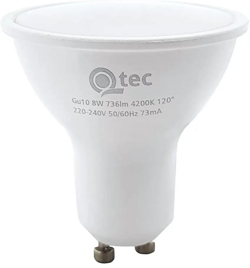 Lampadina LED Qtec GU10/8W/230V 4200K