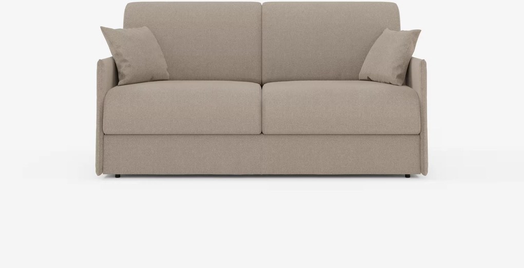 Evans divano letto matrimoniale sfoderabile - design compatto e vano porta guanciali in tessuto smacchiabile T23