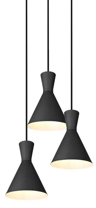 Lindby - Savrini 3 Lampada a Sospensione Black Lindby