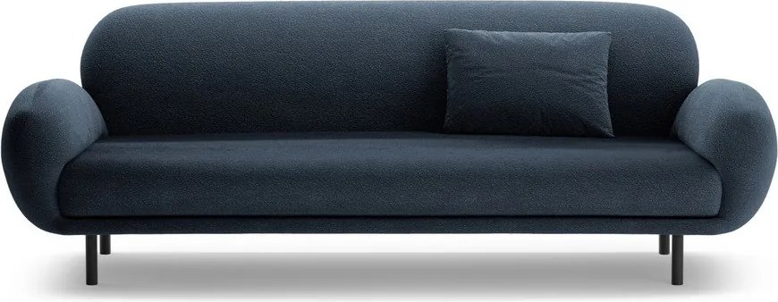 Divano blu scuro con rivestimento in bouclé 208 cm Poppy – Micadoni