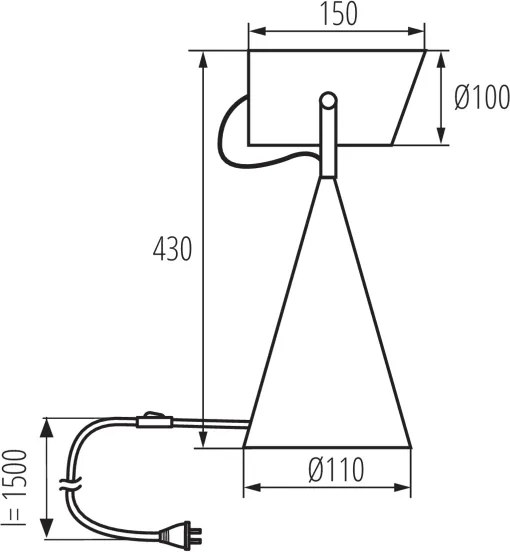 Kanlux 36260 - Lampada da tavolo LARATA 1xE27/5W/230V bianca