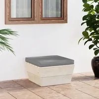 Ottomana da Giardino su Pallet con Cuscino in Legno di Abetecod mxl 96505