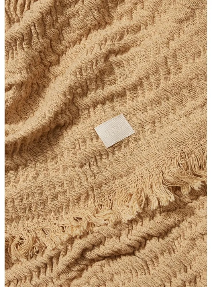 Copriletto beige per letto matrimoniale 240x260 cm Reloved - JUNA