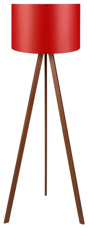 Lampada da terra AYD 1xE27/40W/230V rosso/marrone