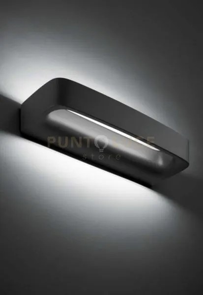 Aki applique a parete grande antracite opaco 4000k 3375lm 22w l.35,...