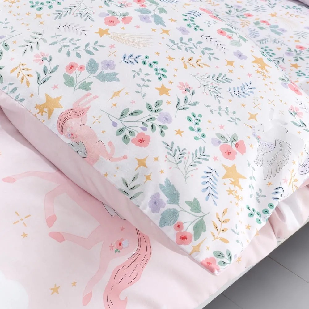Biancheria da letto singola per bambini 135x200 cm Fairytale Unicorn - Catherine Lansfield