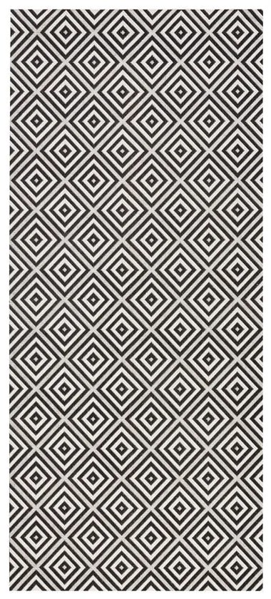 Tappeto da esterno bianco e nero , 80 x 200 cm Karo - NORTHRUGS