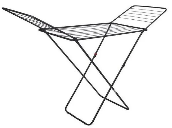 Stendibiancheria pieghevole TORO 180x93 cm nero