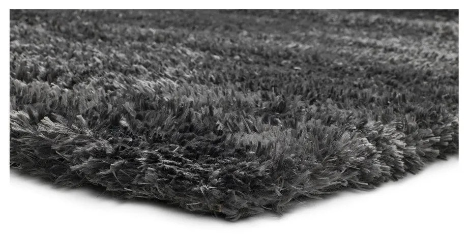 Tappeto grigio antracite 140 x 200 cm Aloe Liso - Universal