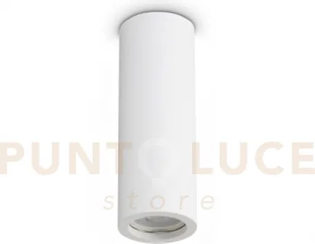 Look round lampada da soffitto in gesso bianco 1 luce attacco gu10 ...