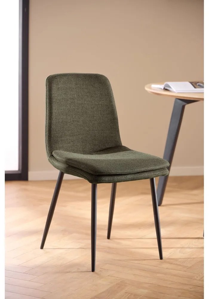 Sedia da pranzo color kaki Becca – Actona