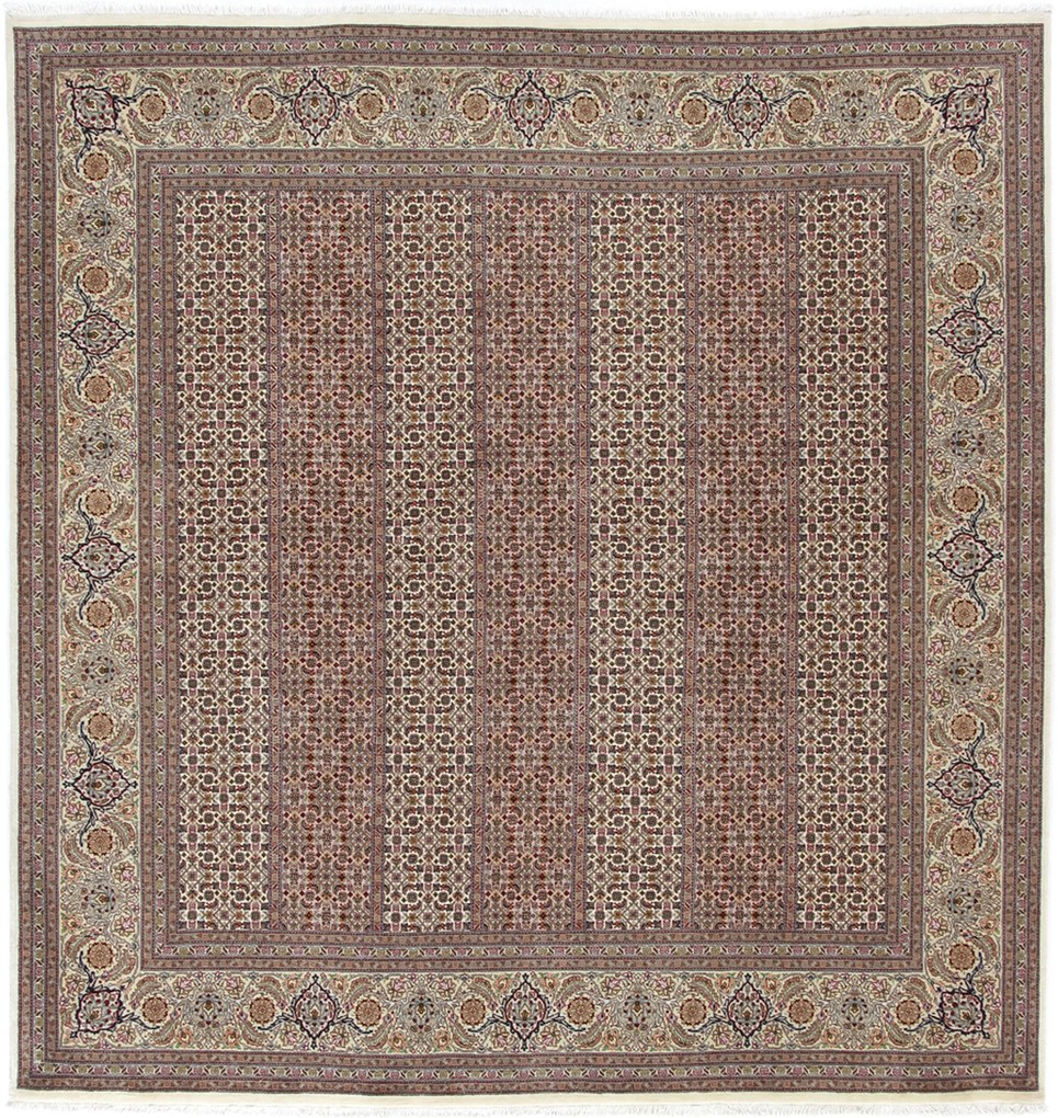 Tabriz Tappeto persiano 200x200 (Iran) Annodato A Mano