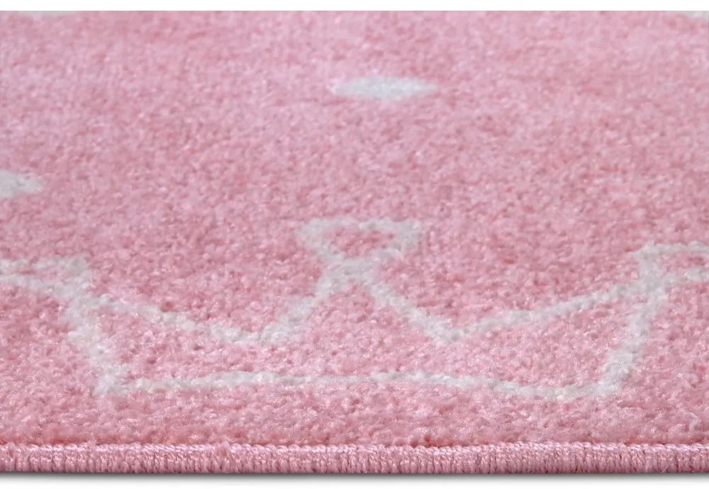 Tappeto rosa per bambini 160x235 cm Crowns - Hanse Home