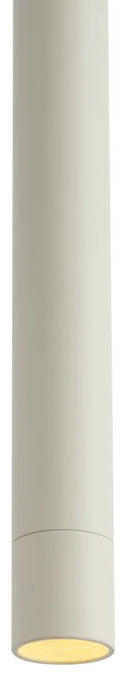 Lampada a sospensione moderna beige con bianco per sistema a binario monofase - Iconic Frini