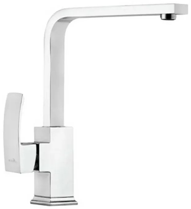 Miscelatore lavello con bocca girevole in ottone cromato Mariani linea Marte