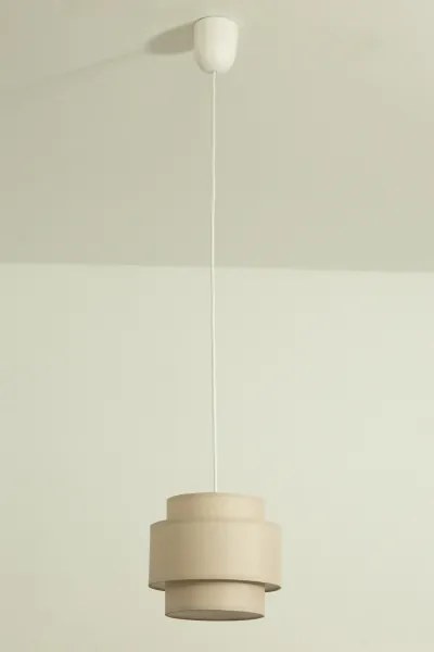Brilagi - Lampadario sospeso RESNA con cavo 1xE27/60W/230V Ø 20 cm beige