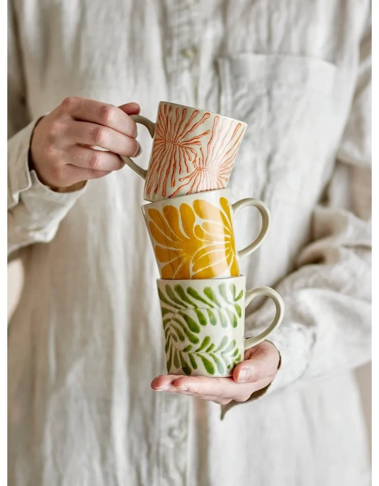 Tazzine in set per cappuccino in gres 3 pz 205 ml Fauni – Bloomingville