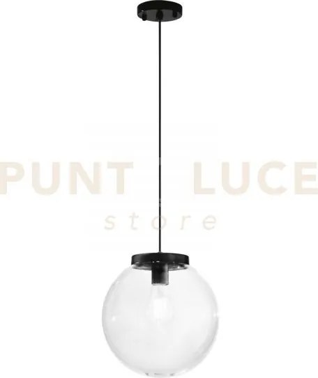 Sospensione polly in fibra di plastica e pmma trasparente 1 luce at...