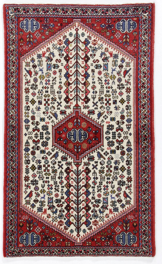 Abadeh Tappeto 80 x 130 (Iran) Annodato A Mano