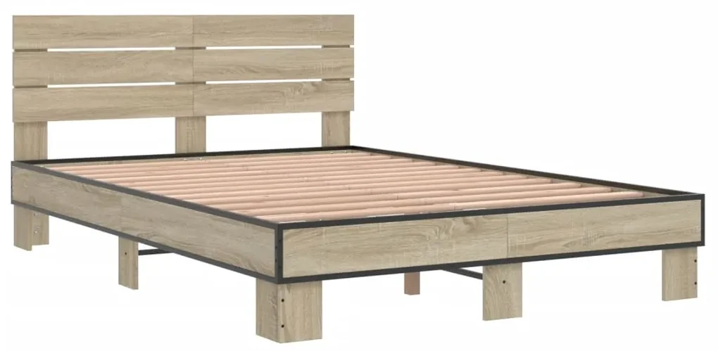 Giroletto rovere sonoma 135x190 cm in legno multistrato metallo