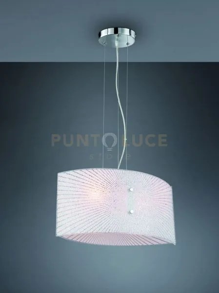 Elisa sospensione doppio vetro decoro e graniglia di vetro l. 40cm ...