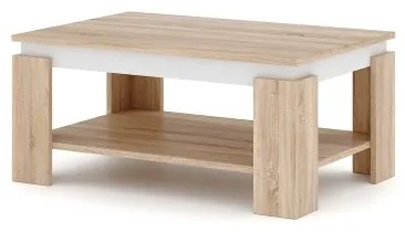 Tavolino da salotto LUNO rovere sonoma/bianco