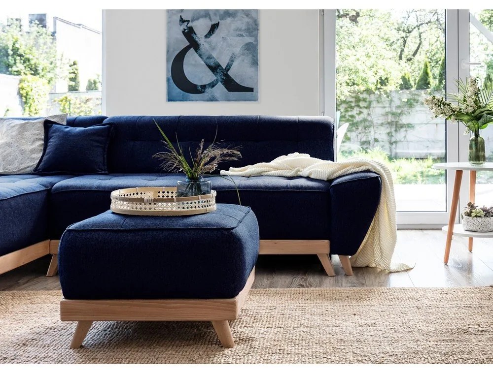 Pouf blu navy Dazzling Daisy - Miuform