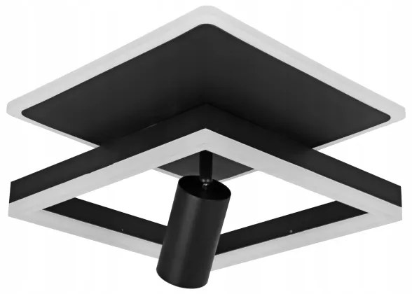 Plafoniera LED/38W/230V + 1xGU10/30W nero
