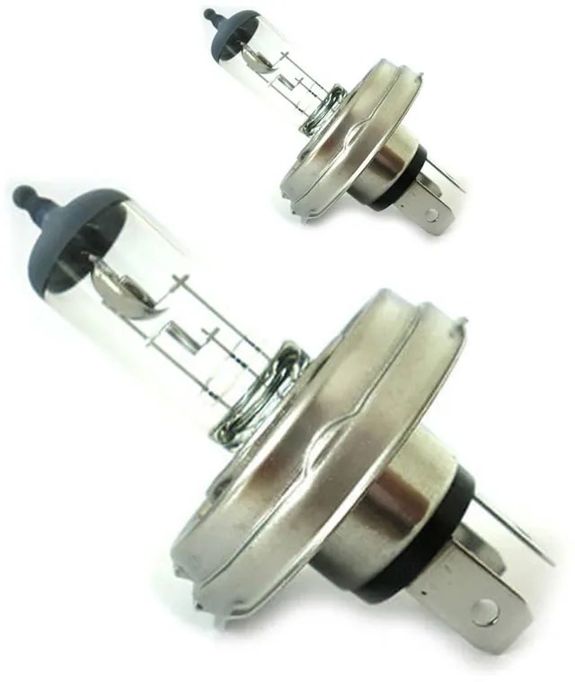 2 PZ Lampada Alogena Auto H5 H4 P45T 12V 60/55W Fari Anteriori Moto e Auto