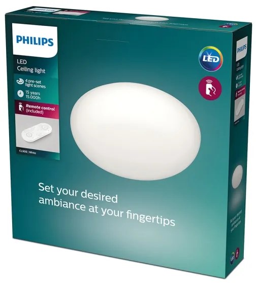 Philips - Plafoniera dimmerabile a LED TOBA LED/23W/230V + telecomando