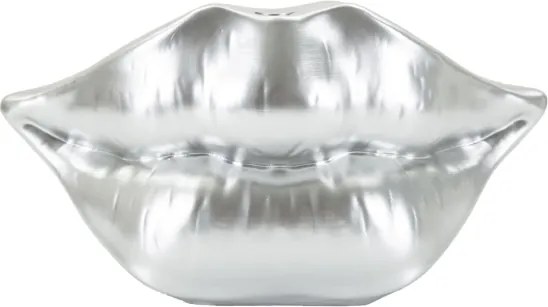 Vaso Mouth Lip Silver Cm 23X8X12