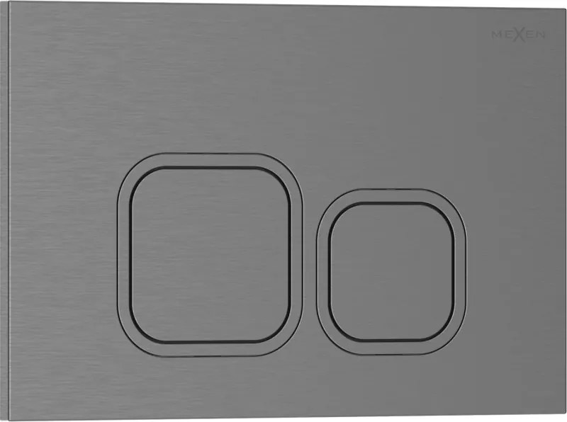 Mexen Tex 03 pulsante di scarico, gun gray spazzolato - 6103-12