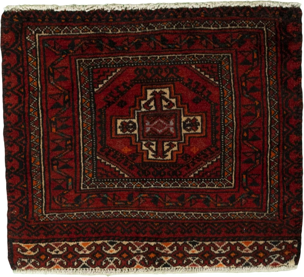 Tappeto 50x60 Rosso (Iran) Annodato A Mano