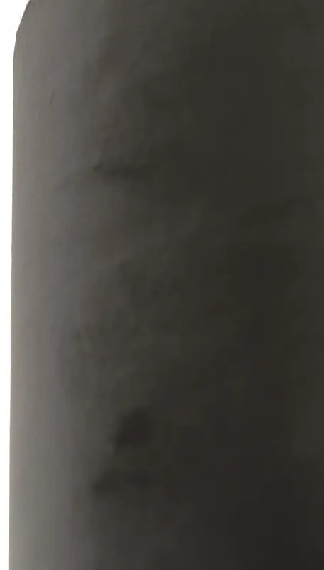 Paralume in velluto nero 40/40/40 con interno dorato