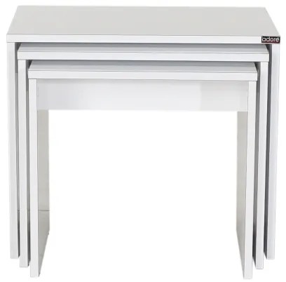 SET 3x Tavolino bianco