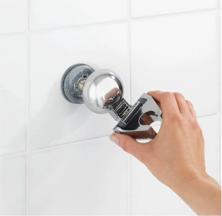 Supporto per soffione doccia in acciaio cromato Fiorina - Wenko