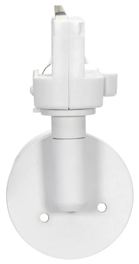 Faro GU10 per binario Trifase in alluminio Bianco