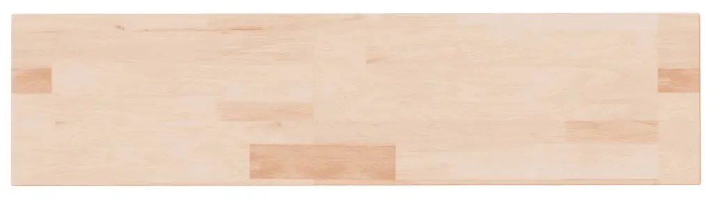 Ripiano 80x20x2,5 cm legno massello di rovere non trattato