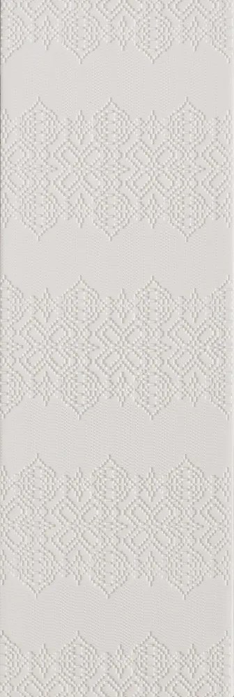 Mutina Bas Relief Piastrella Trafilato 18x54 Cm Garland Relief Bianco